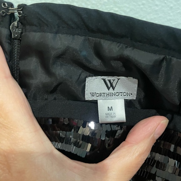 Worthington Black Sequin Mini Skirt - Picture 5 of 5